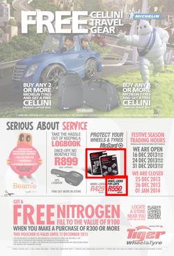 Tiger Wheel And Tyre : Serious About Savings (14 Nov - 11 Jan 2014), page 4