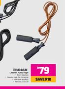 Trojan Leather Jump Rope