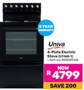 Univa 4 Plate Electric Stove U116B-1