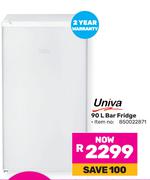 Univa 90L Bar Fridge