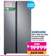 Samsung 647L Side By Side Freezer Fridge RS62R5011M9
