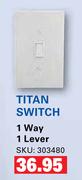 Titan Switch 1 Way 1 Lever