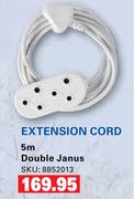 Extension Cord 5m Double Janus