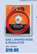 Alva Gas L-Shaped Hose & Regulator