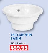 Trio Drop In Basin
