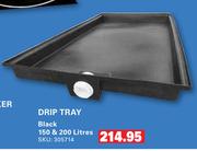 Drip Tray Black 150 & 200L
