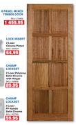 8 Panel Mixed Timber Door