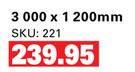Rhino Board 6.4mm 3000 x 1200mm-Per Board