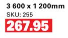 Nutec Ceiling Board 4.0mm 3600 x 1200mm-Per Board
