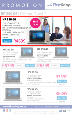 First Shop : HP Laptop Promotion (11 Sept - 30 Sept 2018), page 1