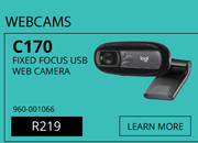 Logitech C170 Fixed Focus USB Web Camera 960-001066
