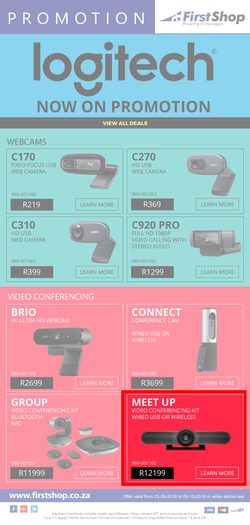 First Shop : Logitech Promotion (25 Sept - 5 Oct 2018), page 1