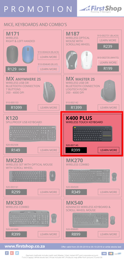 First Shop : Logitech Promotion (25 Sept - 5 Oct 2018), page 2