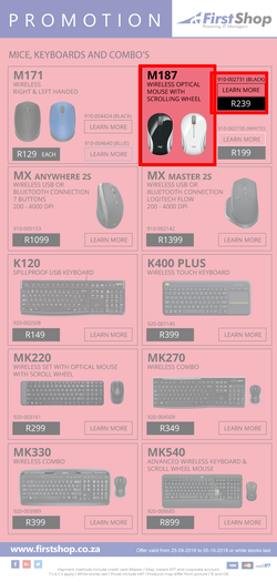 First Shop : Logitech Promotion (25 Sept - 5 Oct 2018), page 2