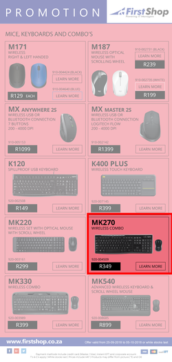 First Shop : Logitech Promotion (25 Sept - 5 Oct 2018), page 2