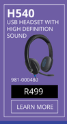 Logitech H540 USB Headset With High Definition Sound 981-000480