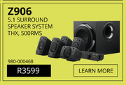 Logitech Z906 5.1 Surround Speaker System THX, 500RMS 980-000468
