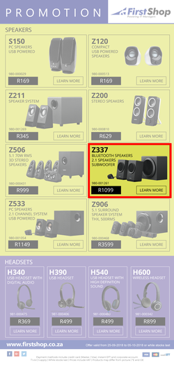First Shop : Logitech Promotion (25 Sept - 5 Oct 2018), page 3