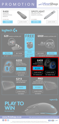 First Shop : Logitech Promotion (25 Sept - 5 Oct 2018), page 4