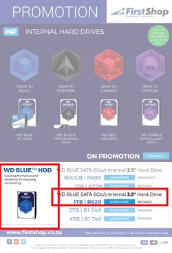 First Shop : Western Digital Promotion (20 Sep - 27 Sep 2018), page 1