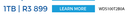 WD Blue Sata 6GB/s Internal 2.5" SSD 1TB WDS100T2B0A
