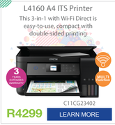 Epson L4160 A4 ITS Printer C11CG23402