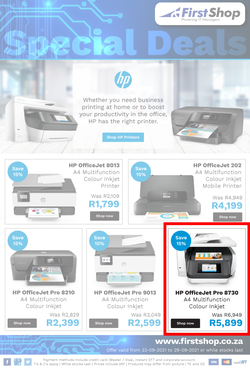 First Shop : HP Promo (22 September - 29 September 2021), page 1