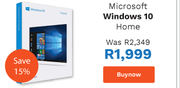 2Microsoft Windows 10 Home 