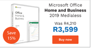 Microsoft Office Home And Business- 2019 Medialess