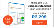 Microsoft 365 Business Standard - 1-Year Subscription