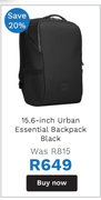 Targus 15.6" Urban Essential Backpack (Black)