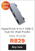 Targus HyperDrive 4-In-1 USB-C Hub For Ipad Pro/Air