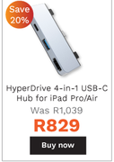 Targus HyperDrive 4-In-1 USB-C Hub For Ipad Pro/Air