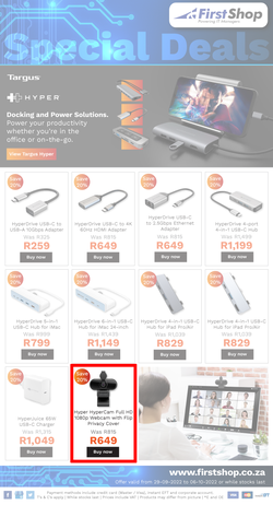 First Shop : Targus (29 September - 06 October 2022), page 1