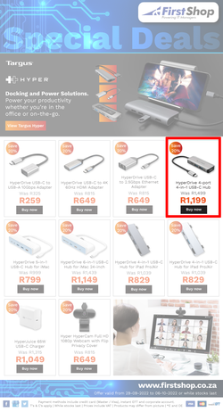 First Shop : Targus (29 September - 06 October 2022), page 1