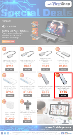 First Shop : Targus (29 September - 06 October 2022), page 1