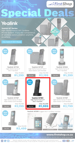 First Shop : Yealink (22 September - 29 September 2022), page 1