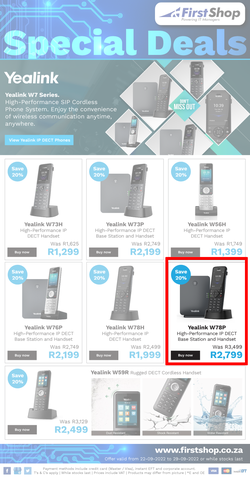 First Shop : Yealink (22 September - 29 September 2022), page 1
