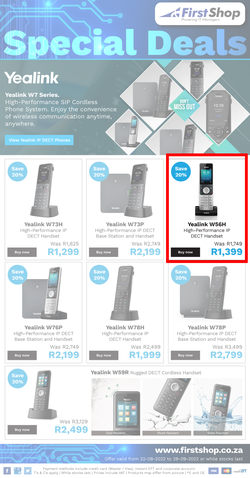 First Shop : Yealink (22 September - 29 September 2022), page 1