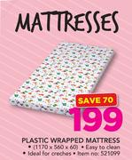 Plastic Wrapped Mattress