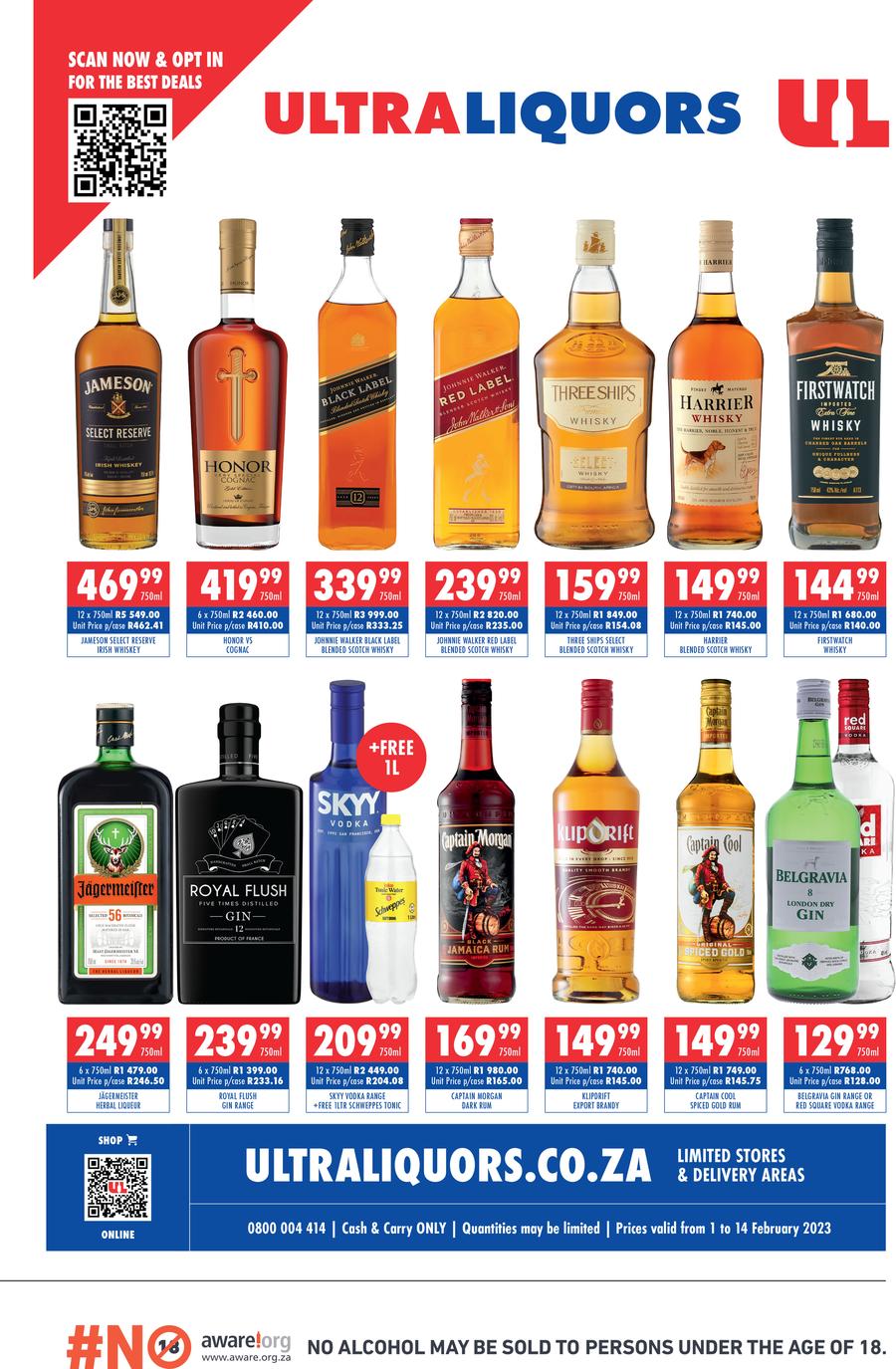 Ultra Liquors : Specials (01 February - 14 February 2023) — m.guzzle.co.za