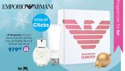Emporio Armani Diamonds Elle Gift Set: Eau De Toilette-30ml & Shower Gel-75ml