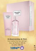 Abercrombie & Fitch First Instinct For Her Gift Set: Eau De Parfum-100ml & Lotion-200ml