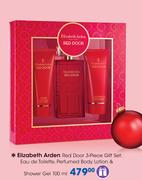 Elizabeth Arden Red Door 3 Piece Gift Set Eau De Toilette, Perfumed Body Lotion & Shower Gel-100ml