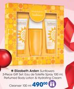 Elizabeth Arden Sunflowers 3 Piece Gift Set:Eau De Toilette Spray-100ml