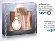 Guess dare For Women Gift Set: eau De Toilette-50ml & Body Lotion-200ml