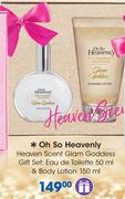 Oh So Heavenly Heaven Scent Glam Goddess Gift Set Of Eau de Toilette 50ml & Body Lotion 150ml