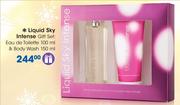 Liquid Sky Intense Gift Set Of Eau de Toilette 100ml & Body Wash 150ml