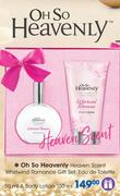 Oh So Heavenly Heaven Scent Whirlwind Romance Gift Set Of Eau de Toilette 50ml & Body Lotion 150ml