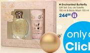 Enchanted Butterfly Gift Set Of Eau de Toilette 100ml & Body Wash 150ml